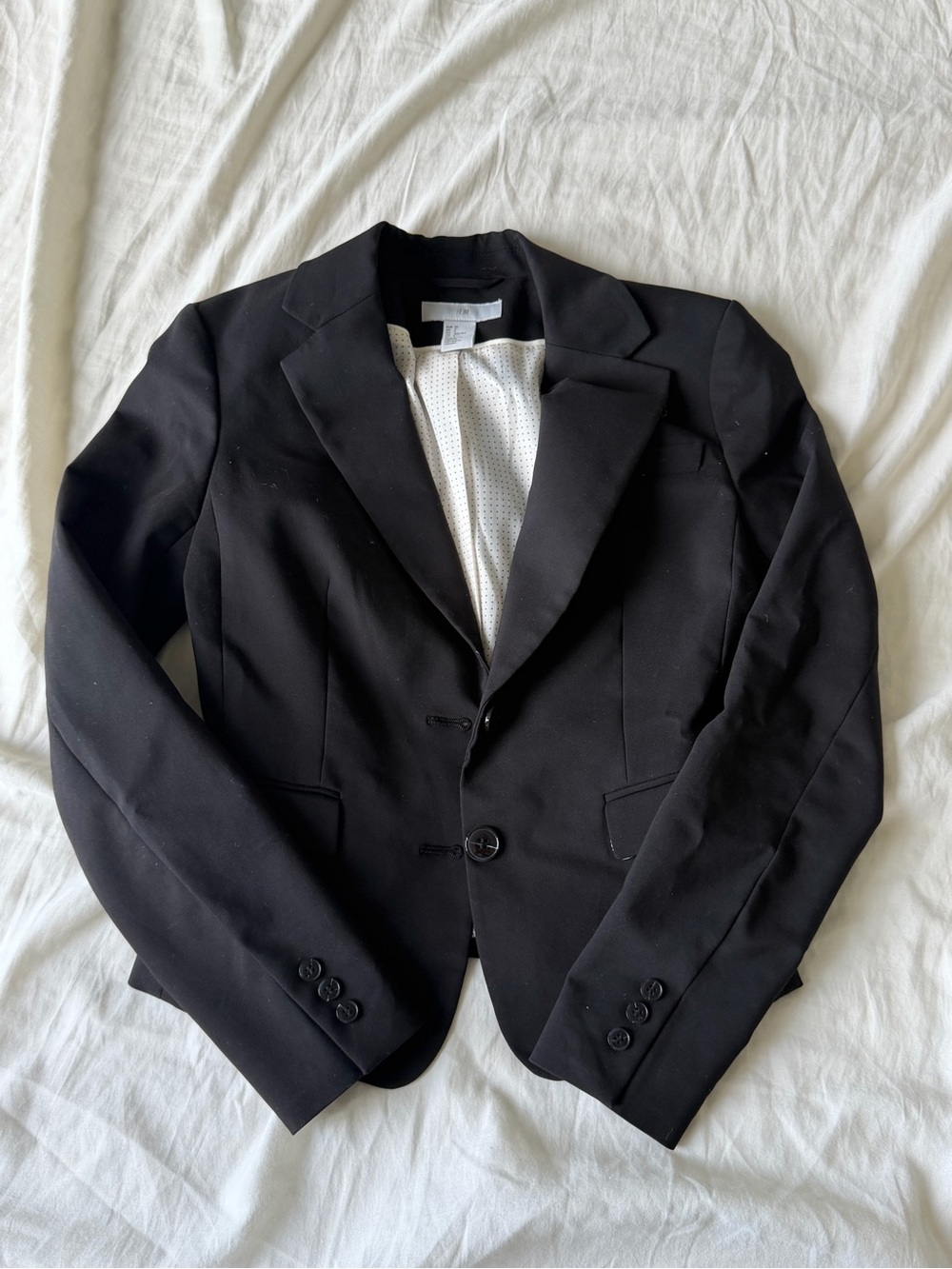 Classic Black Tailored Blazer in Size 4
